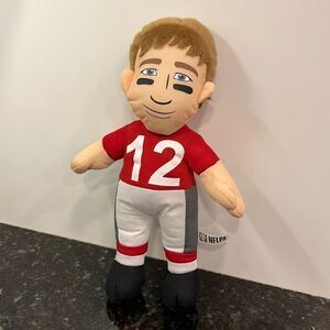 Tom Brady #12 New England Patriots 2013 NFLPA QB Rallymen Stuffed Plush 15”
